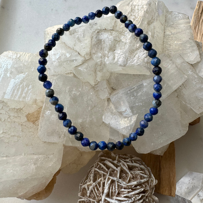 Lapis Lazuli Bracelet, Micro Faceted