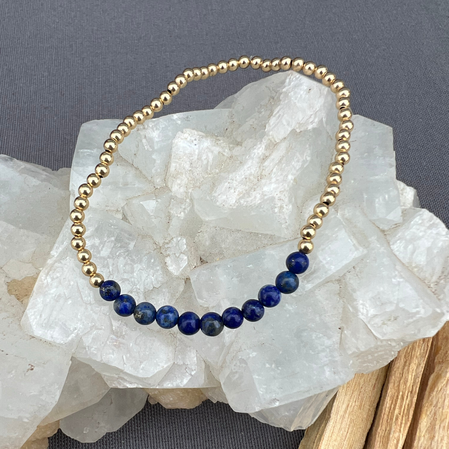 Lapis Lazuli & Gold Bracelet