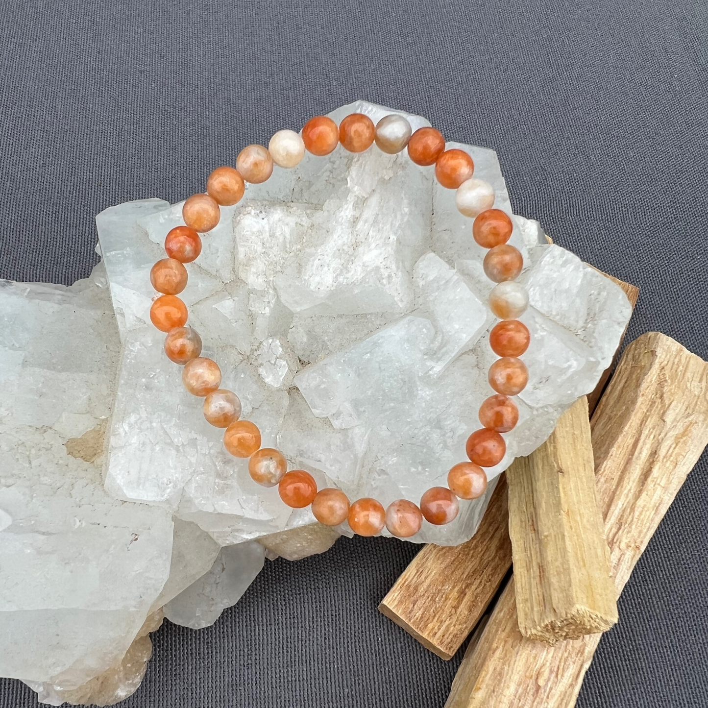 Orange Calcite Bracelet