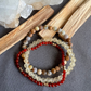 Self-Acceptance Stack: Carnelian, Crazy Lace Agate, & Golden Calcite