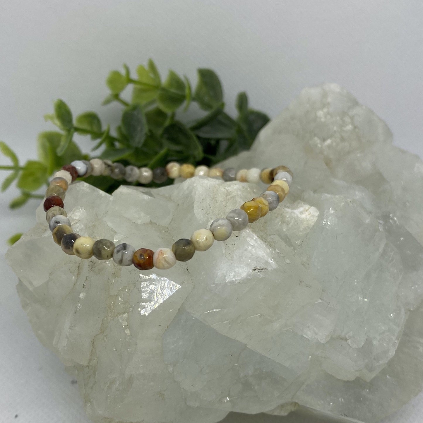 Positivity Stack: Crazy Lace Agate, Smoky Quartz, and Yellow Calcite